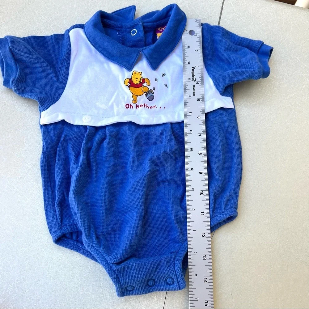 Disney Blue and White Winnie-the-Pooh Polo One-Piece